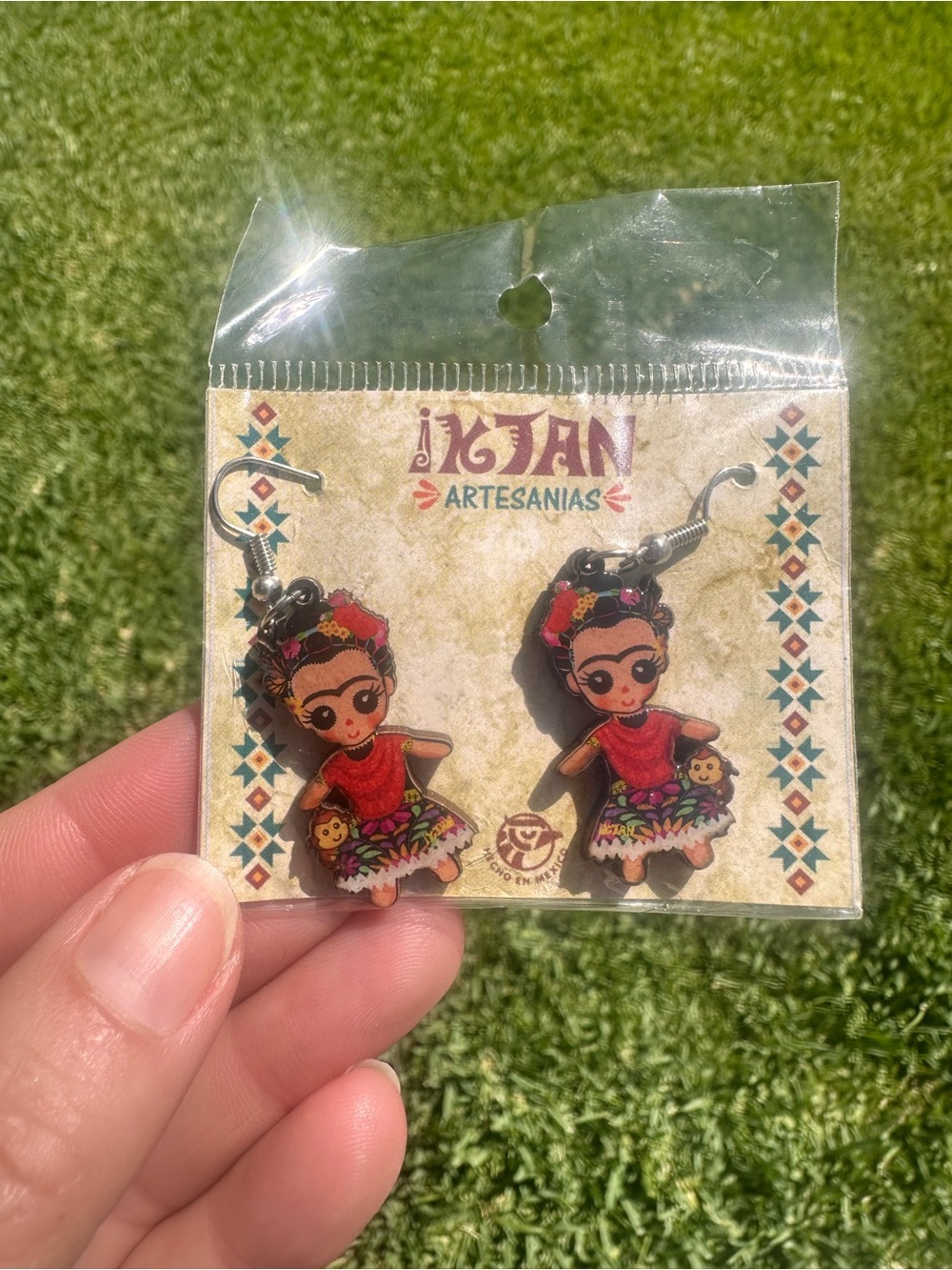 Frida Kahlo Earrings - Red Multicolor